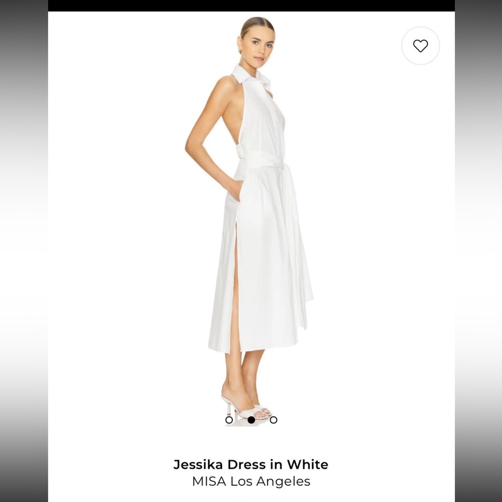 MISA Los Ángeles Jessika Dress in white NWT retail $430